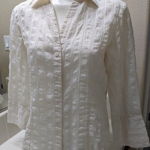 Rafaella Top 3/4 sleeves shirt sz M